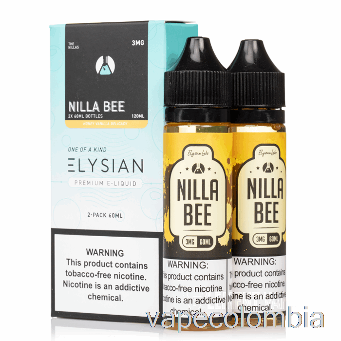 Kit Vape Completo Nilla Bee - Elysian Labs - 120ml 3mg